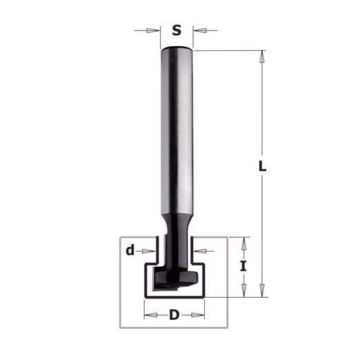 T-groeffrees (contractor), HW D=9,5mm S=8mm
