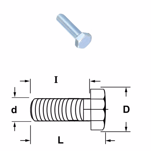 Gegalvaniseerde schroef UNI-5739