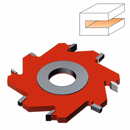 Vaste groeffrees met voorsnijders in HW D=140mm B=30mm Hd=45mm · TE301.15.30.Z4+4