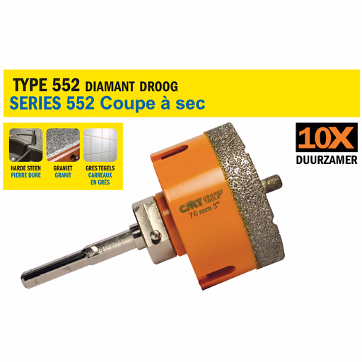 Gatzaag voor extreem harde materialen D=32mm S=Hexagonaal L=45mm I=35mm