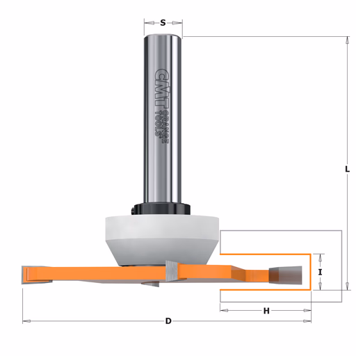 Schijffrees voor het bewerken van composietmateriaal, HW D=92mm S=1/2"