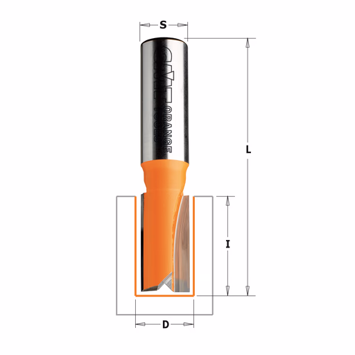 Groeffrees met rechte snijkoppen, HW D=18mm S=8mm L=52mm I=20mm