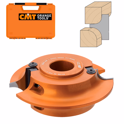 Dubbele holle radiusfrees met WPL-messen D=147mm B=40mm
