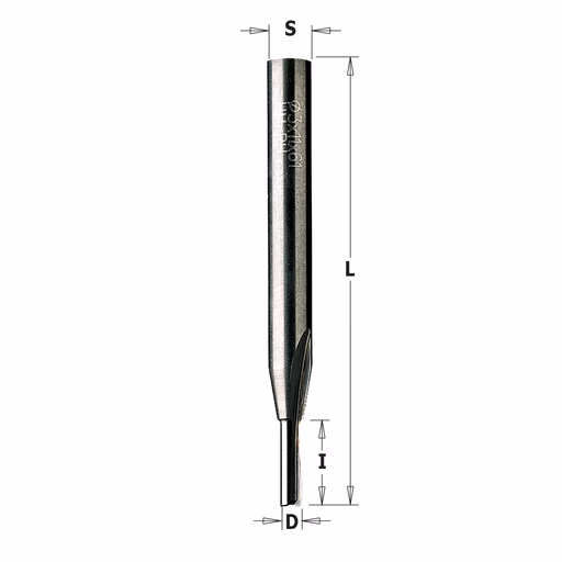 Groeffrees met rechte snijkoppen, HWM D=3,2mm L=51mm I=12,7mm