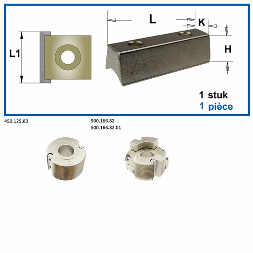 Spanblok L=78mm L1=80mm K=11mm