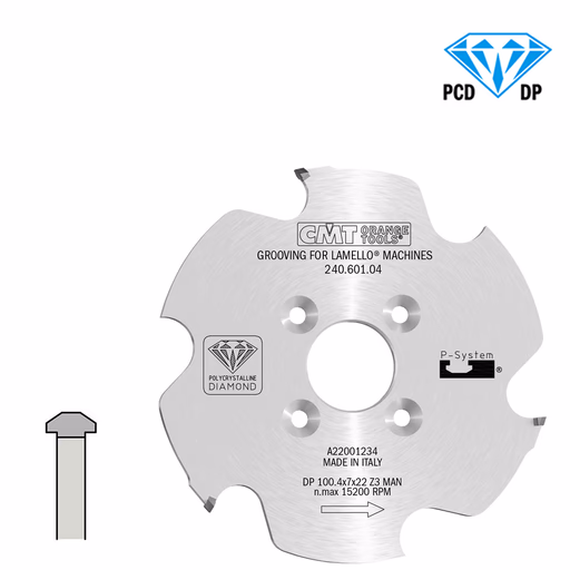 DP groefzaag voor Clamex-P systeem (Zeta P2) D=100,4mm B=22mm
