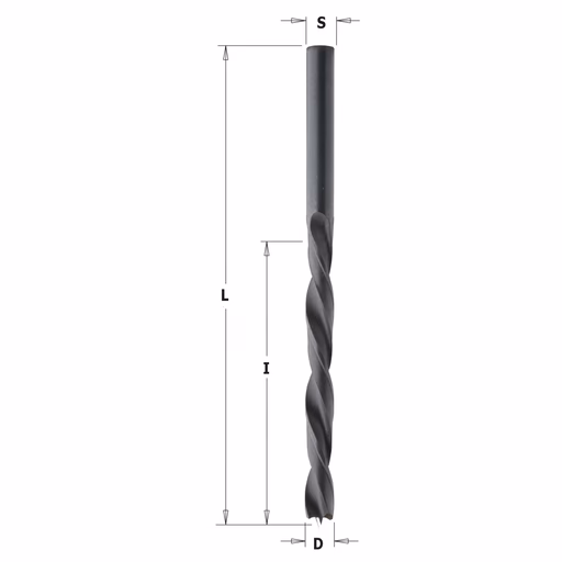 Spiraalboor HSS D=2mm S=2mm L=49mm I=24mm · 516.020.52