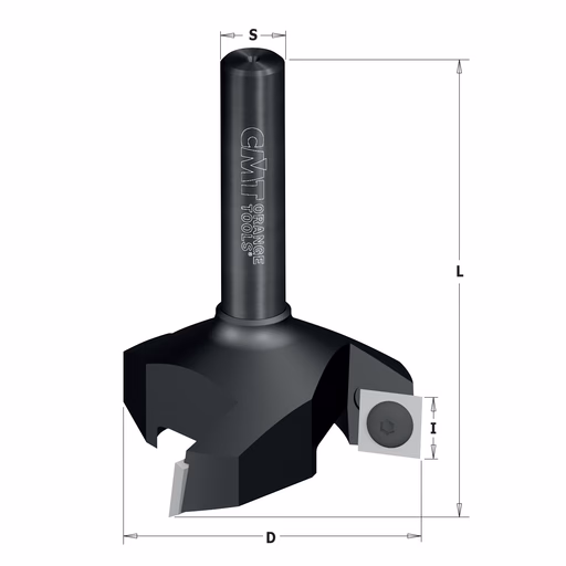 Vlakfrees met WPL messen D=60mm S=12mm L=80mm L1=50mm