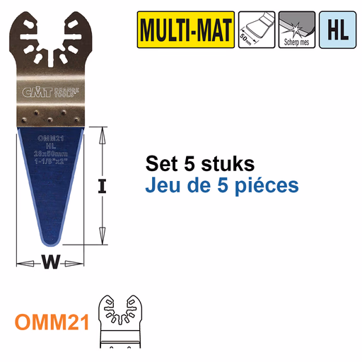 HL rechte spatel/ schraper, 28mm · OMM21-X5