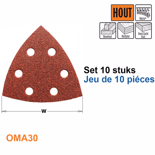 Schuurpapier met velcro systeem korrel 40