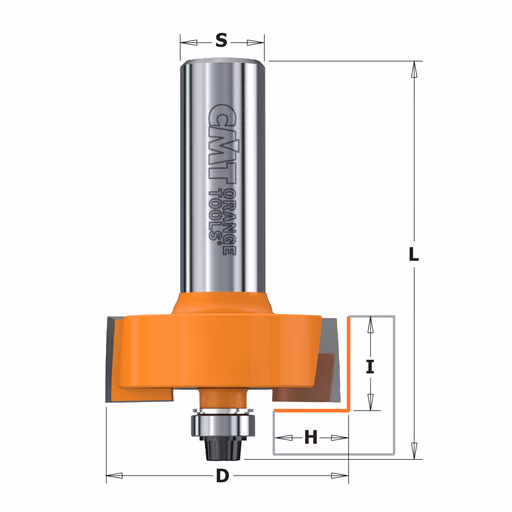 Rabatfrees, HW D=31,7mm S=6mm L=58mm I=12,7mm