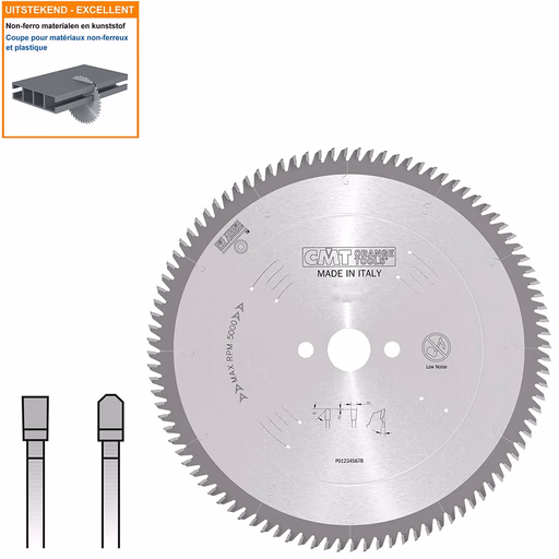 Cirkelzaag voor non-ferro metalen D=250mm K=3,2mm P=2,5mm Z80