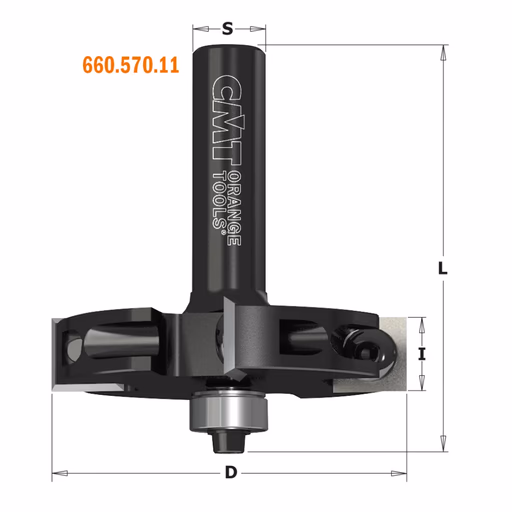 Rabatfrees, HWM D=57mm S=12mm L=54mm H=22,15mm
