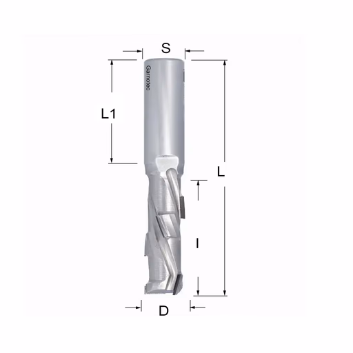 Diamantfrees PCD Z1+1 D=20mm L=113mm I=55mm (6 PCD+1 HM) · 140.403.61
