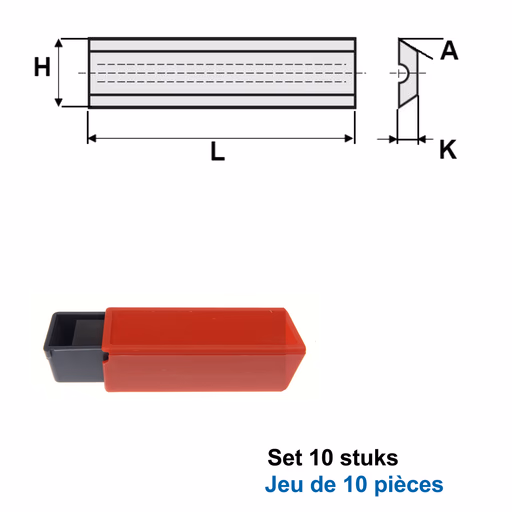 HWM wisselmessen Leitz-Systeem"(per 10 st.)" L=100mm