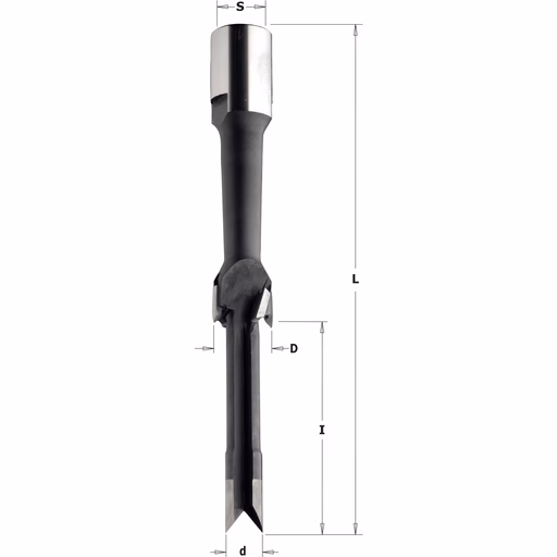 Getrapte slotkastfrees HW D=22mm S=M12x1