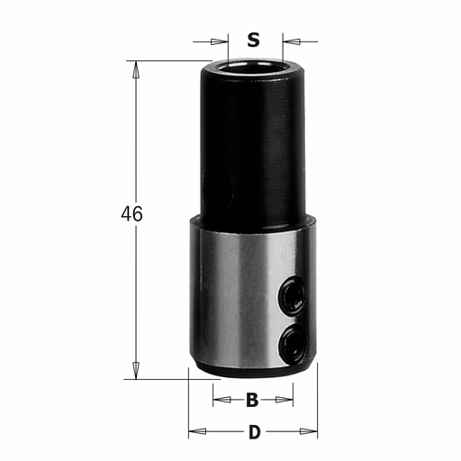 Boorhouder, links D=19,5mm S=M10 B=10mm · 359.000.02