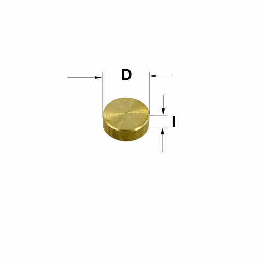 Koper blokkeer stuk D=6,7mm