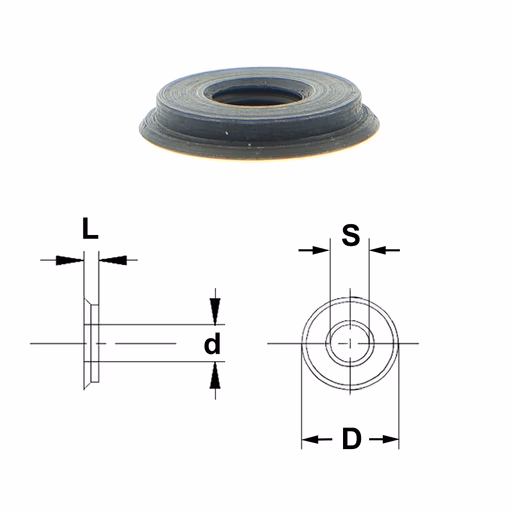 Binnenmoer D=12mm L=2,7mm