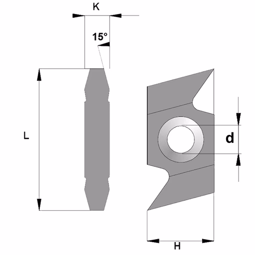 Dubbele groeftand K=6mm · 790.932.A1