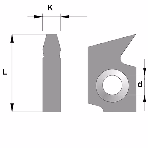 Enkele groeftand L=26mm K=5mm · 790.934.A1