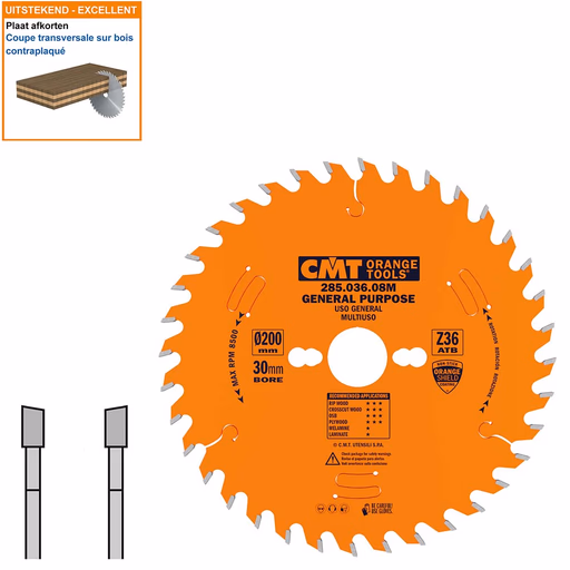 Schulpzaag met hardmetalen tanden voor hout D=160mm K=2,2mm P=1,6mm Z28