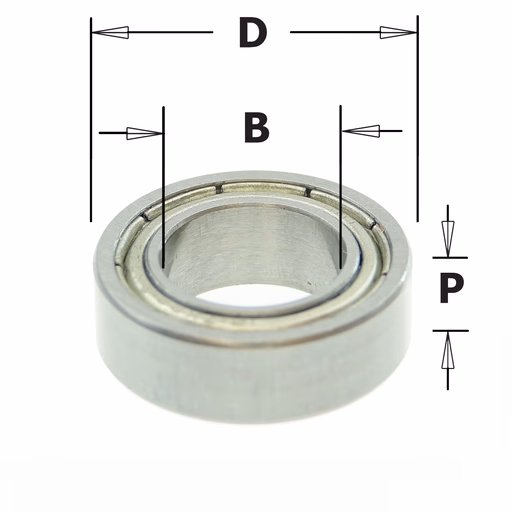 Standaard kogellager D=22,2mm B=12,7mm P=7mm