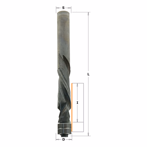 Spiraalkantenfrees HWM, HWM L=114mm I=41,3mm Z2+2