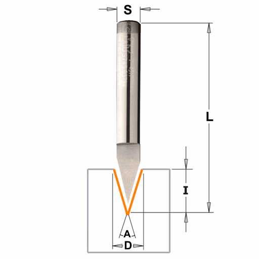 Laser point frees 35° D=6mm S=6mm