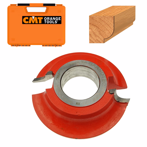 Holle HW-afrondfrees met gesoldeerde snijplaten D=140mm Hd=35mm R=7,5mm Z2