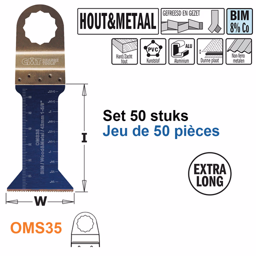 Multitoolzaagblad voor hout en metaal, 42mm · OMS35-X50