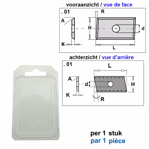 Schuin HWM mes (per 1 st.) · 790.160.15.01