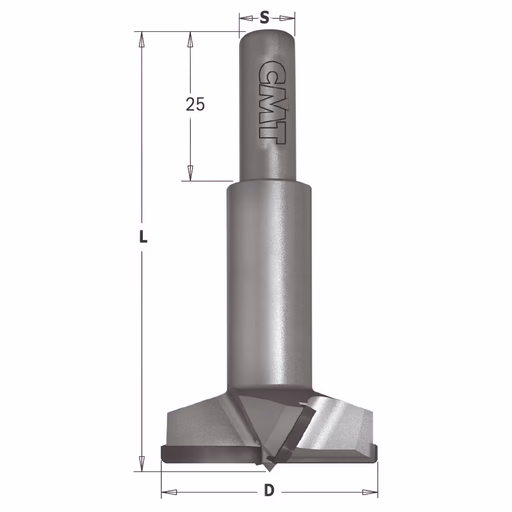 Cilinderkopboor met cilindrische schacht D=26mm · 369.260.62