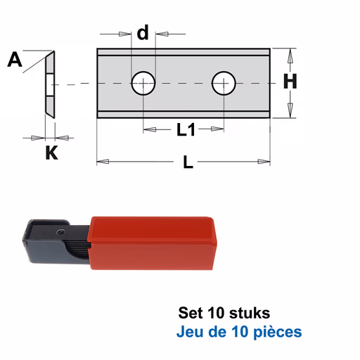 HWM wisselmessen 30mm (per 10 st.) K=1,5mm H=12mm d=4,1mm · 790.300.06