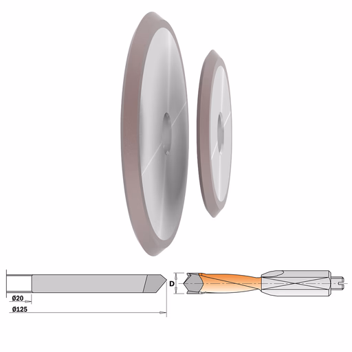 Slijpschijf voor XTREME-drevelboren P=5,5mm