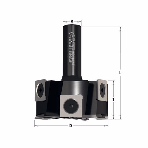 Vlak- en egaliseer frees met WPL messen D=50,8mm S=12mm