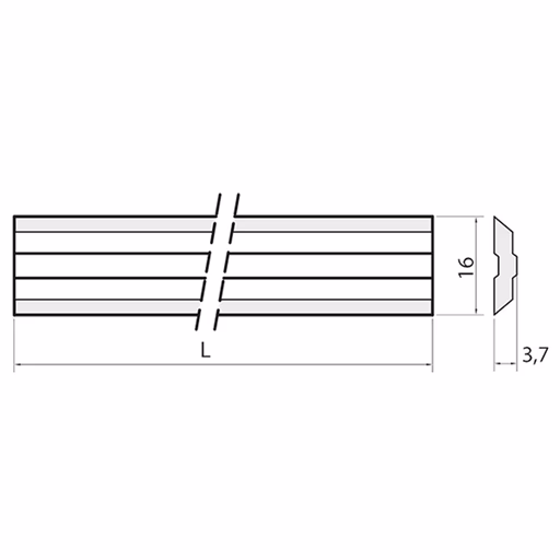 Variplan schaafmes HPS 930x16x3,7