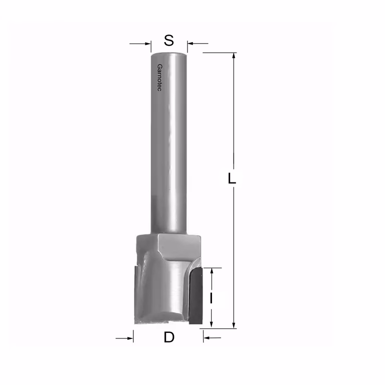 Diamantfrees met negatieve en positieve snij-plakket PCD Z2 D=15mm