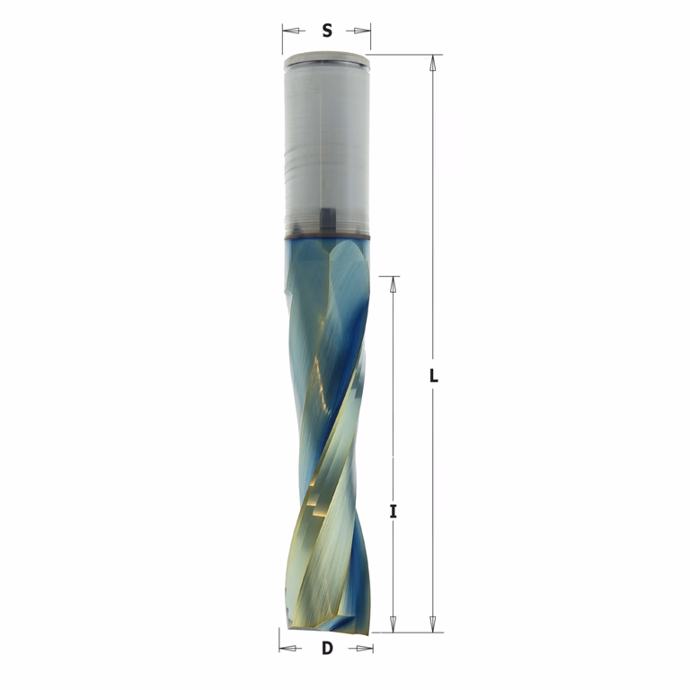 Positieve spiraalfrees, HWM + coating D=16mm S=16mm L=100mm I=52mm · 191.162.41