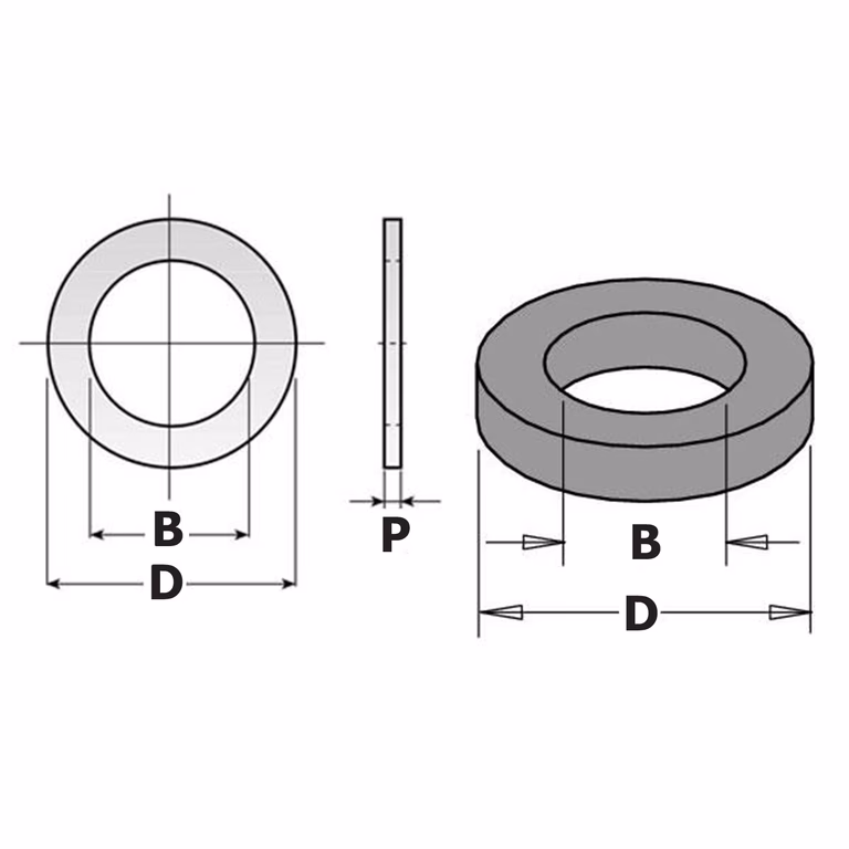 Stelring voor freeskop D=55mm B=35mm P=10,6mm