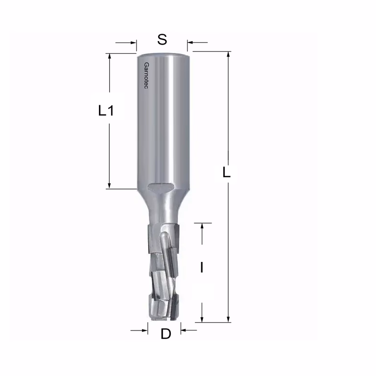 Diamantfrees PCD Z2+2 Nesting D=12mm L=99mm I=35mm (8 PCD+1 HM)