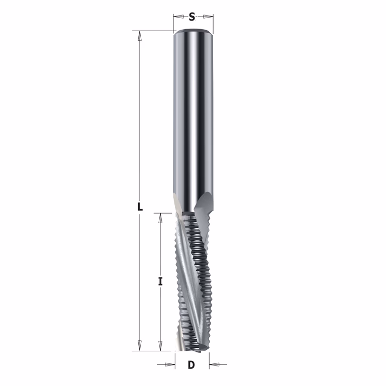 Positieve schrobfrees, HWM D=8mm S=8mm L=80mm I=32mm · 195.081.12