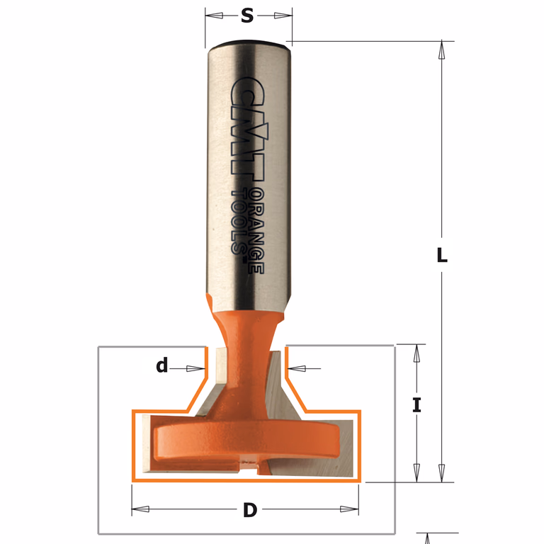 Frees voor sleutelgaten, HW D=30mm L=60,3mm I=17,5mm d=9,5mm