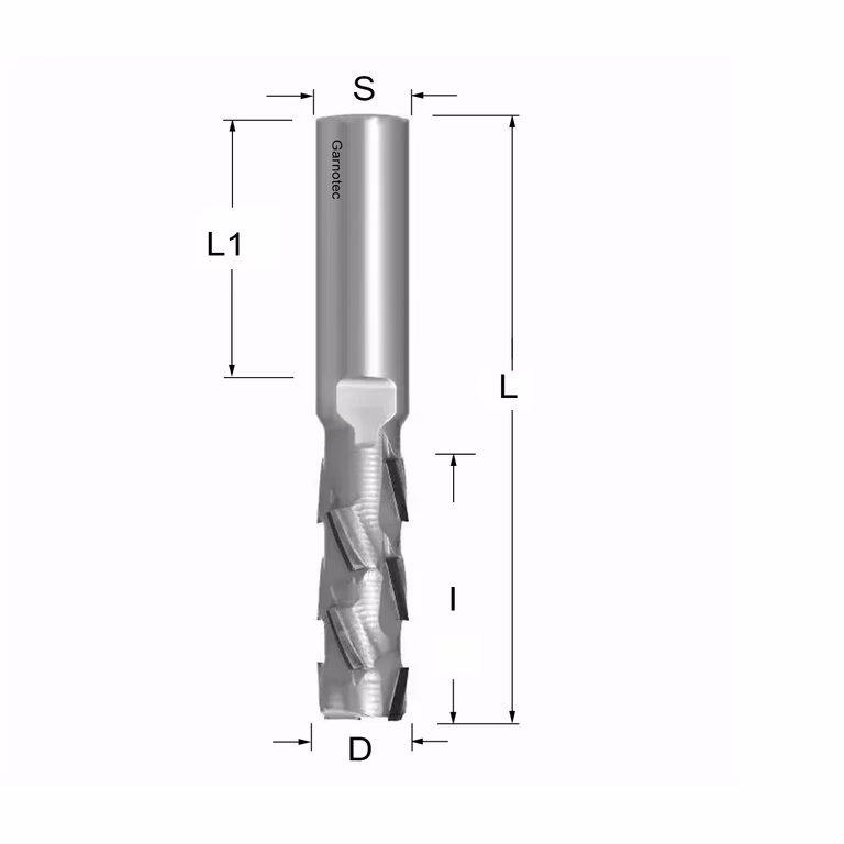 Diamantfrees PCD Z2+2 Nesting PRO D=16mm S=16mm L=94mm I=43mm