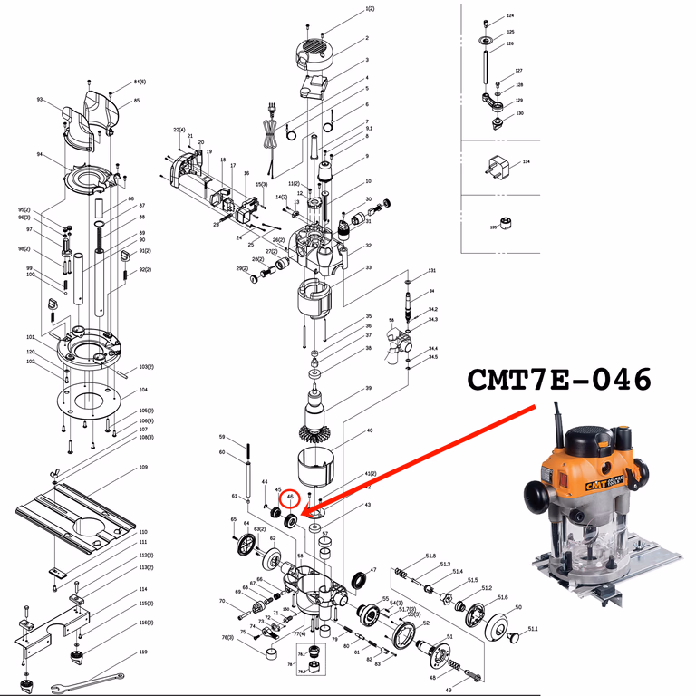 Tandwiel · CMT7E-046