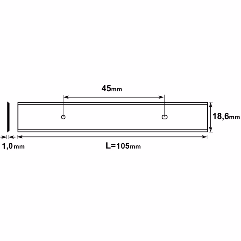 Brück schaafmes HPS 105x18,6x1,0