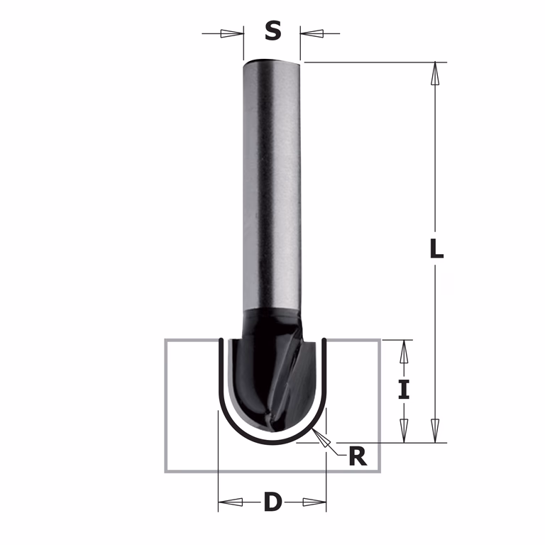 Holprofielfrees (contractor), HW D=6mm L=40mm I=9,5mm R=3mm