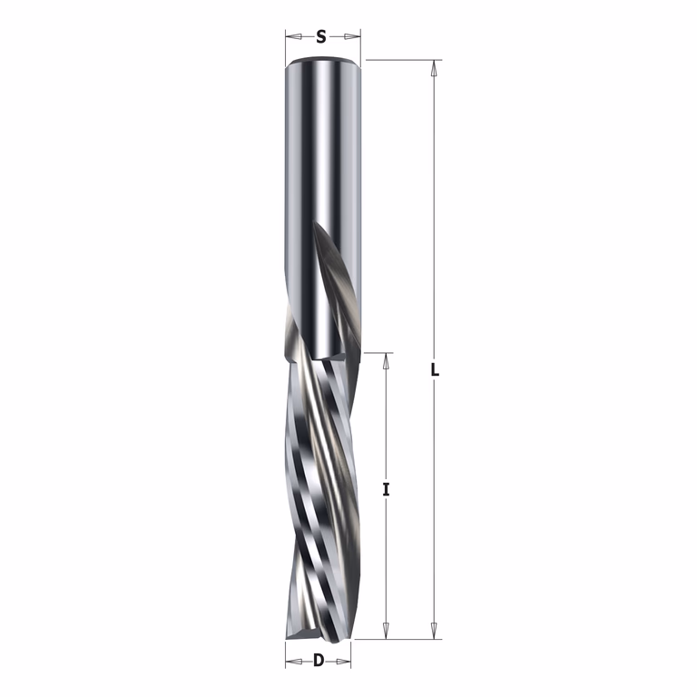 Negatieve spiraalfrees, HWM D=12mm S=12mm L=80mm I=35mm · 194.120.12