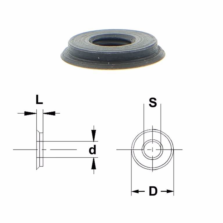 Binnenmoer D=10mm L=1,6mm