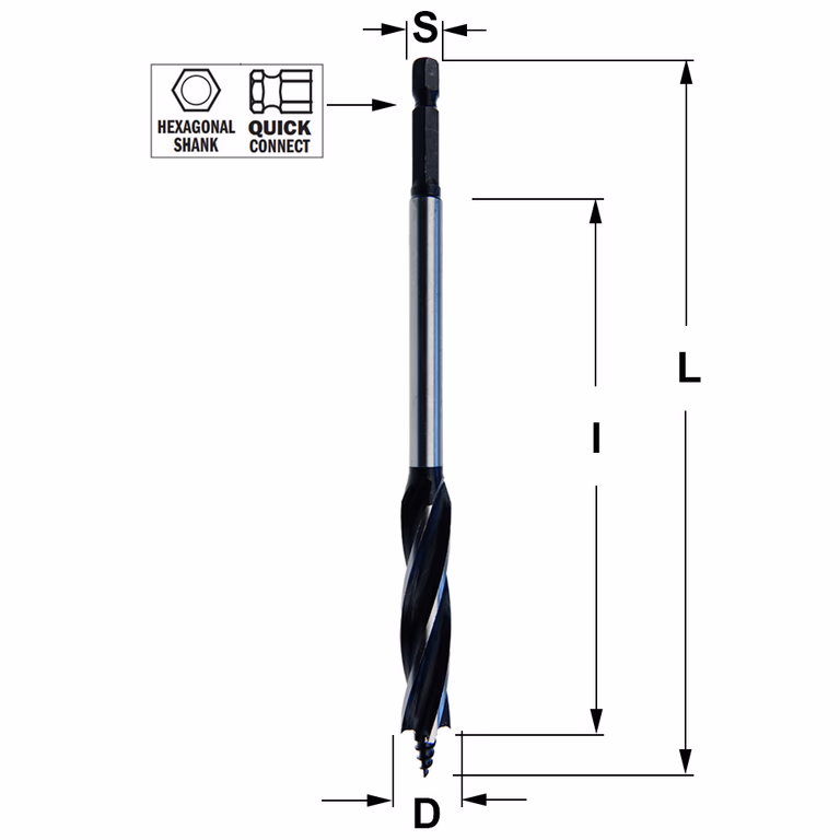 Spiraalboor, D=14mm L=165mm